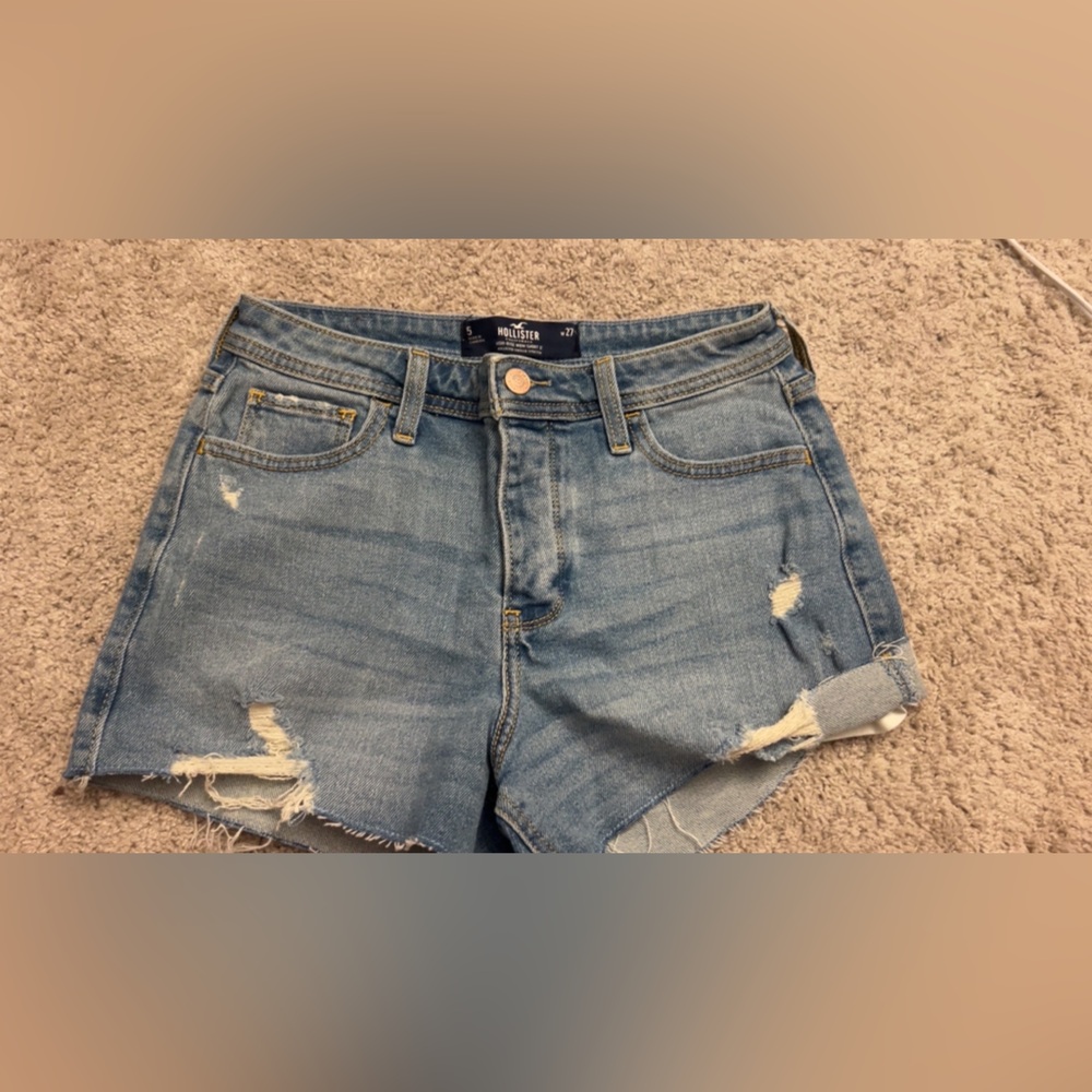 Hollister Light Blue Denim Shorts